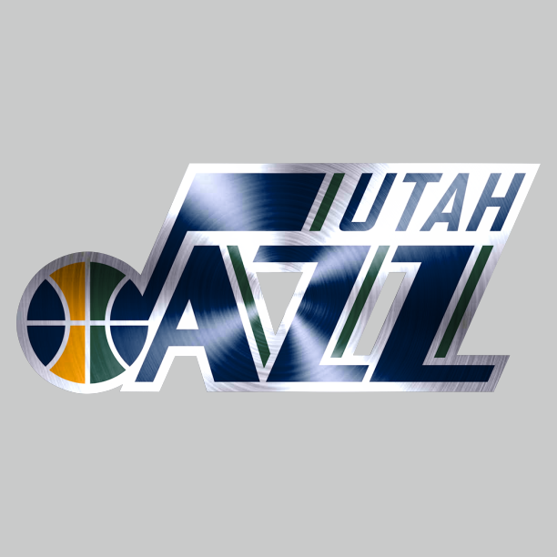 Utah Jazz Stainless steel logo vinyl decal